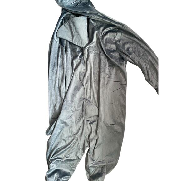 Shark Costume Adult L XL Spirit Halloween Plush One Piece Full Zip Up Jumpsuit - Picture 6 of 10